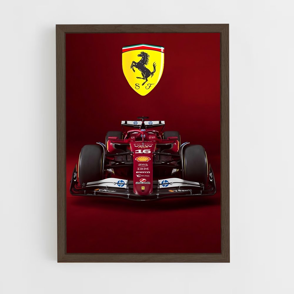 Poster Ferrari en Vitesse – affiche Voitures de Formule 1 (vue 5)